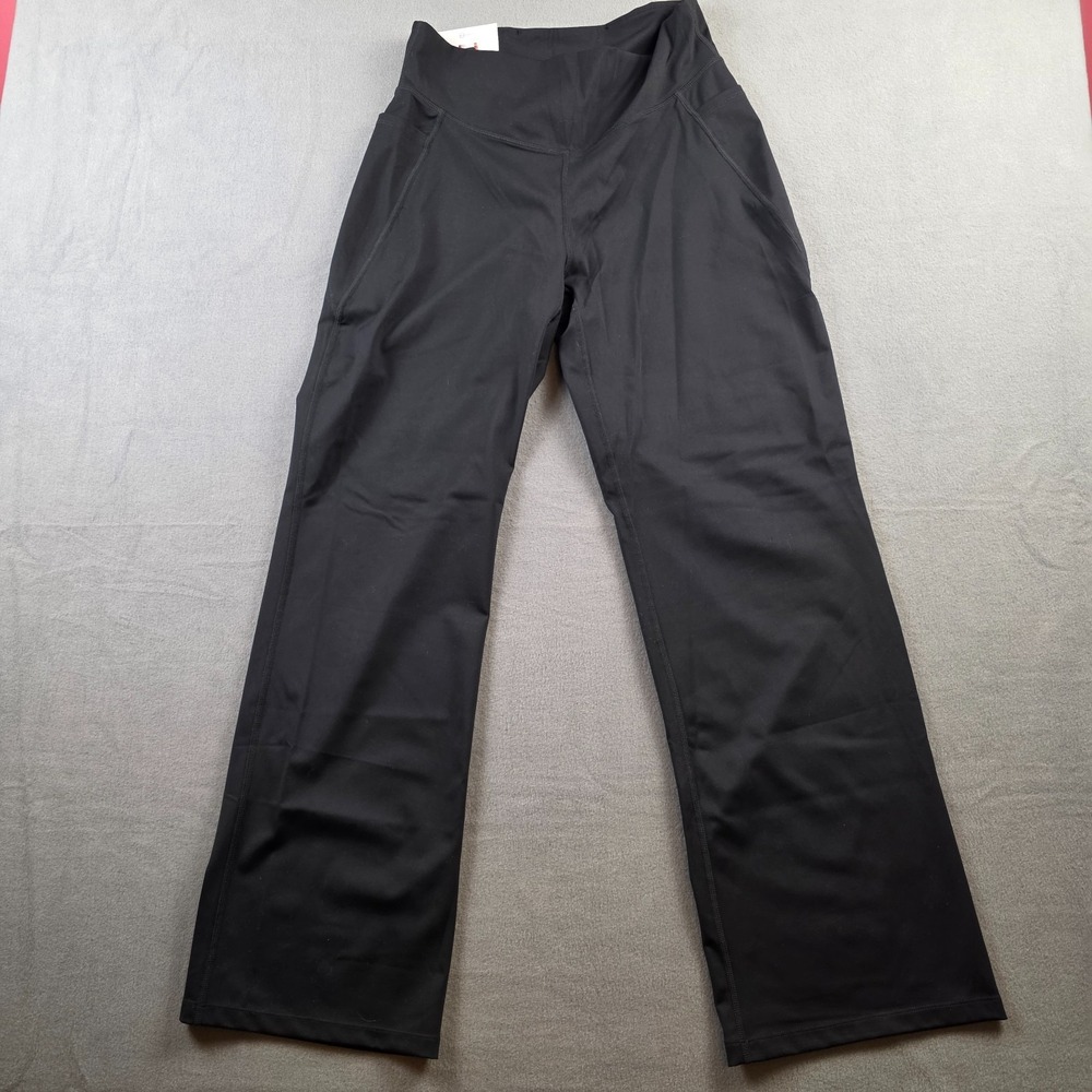 NWT Jockey Women's XL Black Salt Straight Leg 31.5" Inseam Yoga Pants